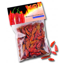 Chili-Tüte, 10g getrockneter Chili, 1-4c Digitaldruck inklusive Chili-Tüte, 10g getrockneter Chili, 1-4c Digitaldruck inklusive
