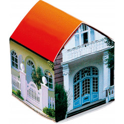 Häuschen, Zwergsonnenblume, wahlweise Blumenmischung