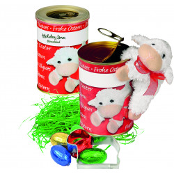 Osterdose Lämmchen, Ø 73x110 mm