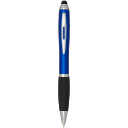 Nash RCS Stylus Kugelschreiber aus recyceltem Kunststoff mit farbigem Schaft und schwarzem Griff (blaue Tinte)