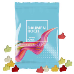 Fruchtgummi 100g Tüten - Daumen Hoch (w2p)