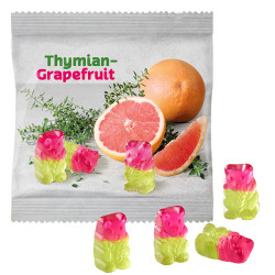 Vegane Thymian-Grapefruit-Bärchen im konventionellen Tütchen