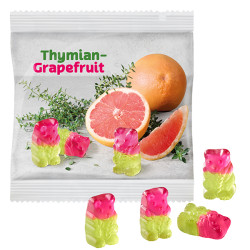 Vegane Thymian-Grapefruit-Bärchen im kompostierbaren Tütchen