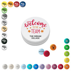 Personalisierte M&M'S® Schokolinsen in Metallbox, 20 g