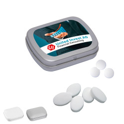 Mini-Klappdose mit Pfefferminzpastillen, 20 g (w2p)