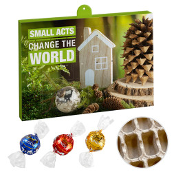 Premium-Marken-Adventskalender "Papier" mit Lindt Lindor Kugel Mix