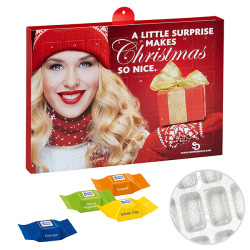 Premium-Marken-Adventskalender mit Ritter Sport Schokowürfeln