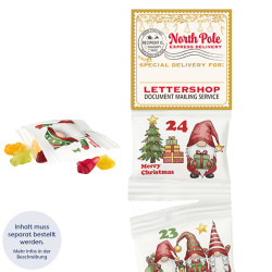 Wandaufhängung für Fruchtgummi-Ketten-Adventskalender