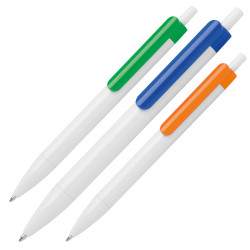 Kugelschreiber mit farbigem Clip