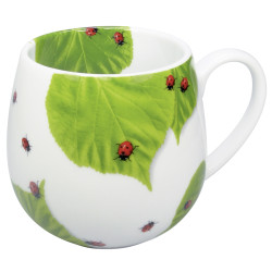 Könitz Porzellan Becher Marienkäfer auf Laub