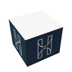 Notizwürfel "Master" 10 x 10 x 8 cm