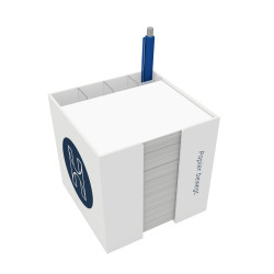 Zettelbox "Trendy-K" 10 x 10 x 10 cm mit Köcher Zettelbox "Trendy-K" 10 x 10 x 10 cm mit Köcher