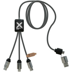 SCX.design C33 60W Typ C Ladekabel mit doppeltem Leuchtlogo