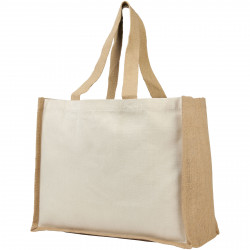 Varai 320 g/m Canvas und Jute Einkaufstasche 23L