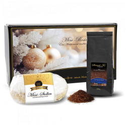 250g Mini-Rosinenstollen im Geschenkkarton mit 100g Stollentee