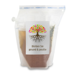 Geschenkartikel / Präsentartikel: Tee-Brühbeutel, Bleiben Sie Gesund & positiv, Tasty Berry, wiederverwendbar
