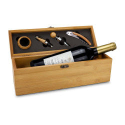 Geschenkset / Präsenteset: Wein in Bambuskiste