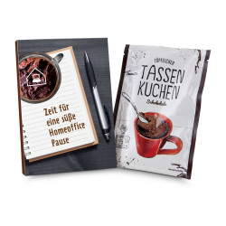 Geschenkartikel / Präsentartikel: Tassenkuchen Schokolade 70 g, süße Homeoffice Pause Geschenkartikel / Präsentartikel: Tassenkuchen Schokolade 70 g, süße Homeoffice Pause