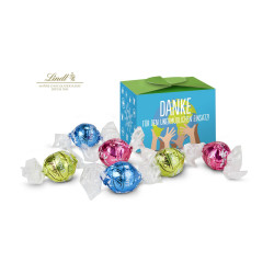 Geschenkartikel / Präsentartikel: Lindt süßes Danke, Pralinenschachtel mit Globus, 5 Lindorkugeln für Ihre Mitarbeiter (ca. 75 g) Geschenkartikel / Präsentartikel: Lindt süßes Danke, Pralinenschachtel mit Globus, 5 Lindorkugeln für Ihre Mitarbeiter (ca. 75 g)