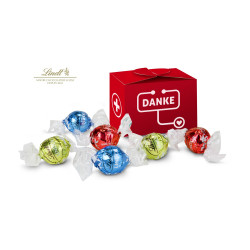 Geschenkartikel / Präsentartikel: Lindt süßes Danke, 5 Lindorkugeln für Mitarbeiter in medizinischen Berufen od. Pflegeberufen Geschenkartikel / Präsentartikel: Lindt süßes Danke, 5 Lindorkugeln für Mitarbeiter in medizinischen Berufen od. Pflegeberufen