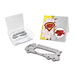 Geschenkartikel / Präsentartikel: ROMINOX® Key Tool im Motiv-Mäppchen Super Dad