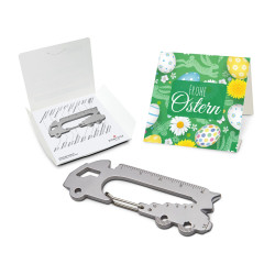 Geschenkartikel / Präsentartikel: ROMINOX® Key Tool im Motiv-Mäppchen Frohe Ostern