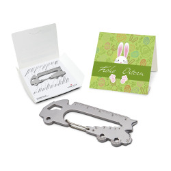 Geschenkartikel / Präsentartikel: ROMINOX® Key Tool im Motiv-Mäppchen Frohe Ostern Hase Geschenkartikel / Präsentartikel: ROMINOX® Key Tool im Motiv-Mäppchen Frohe Ostern Hase