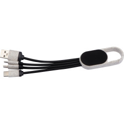 Ladekabel aus Weizenstroh mit Leuchtfunktion Ladekabel aus Weizenstroh mit Leuchtfunktion