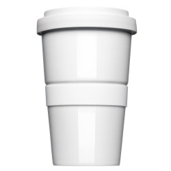 Kaffebecher "Original Coffee2Go-Becher ", mit glatter oder geriffelter Siliconbanderole Kaffebecher "Original Coffee2Go-Becher ", mit glatter oder geriffelter Siliconbanderole