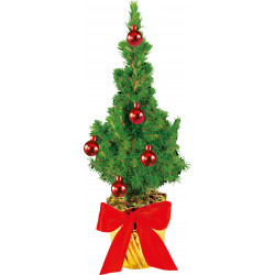 Bäumchen rot  20-30 cm (5 rote Kugeln), in Einzelkartonage ohne Schuber