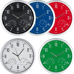 Wanduhr mit Hygro - und Thermometer Wanduhr mit Hygro - und Thermometer