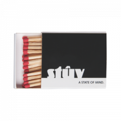 Streichholzschachtel mit 24 Streichhölzern, inkl. Vollfarb-Druck