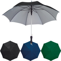 Automatikschirm aus Polyester mit Aluminium Gestänge und UV Schutz Automatikschirm aus Polyester mit Aluminium Gestänge und UV Schutz