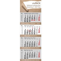 Papierwandkalender 'XXL 4' 'Post B4'