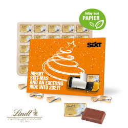 Tisch-Adventskalender, Lindt "Select Edition", Inlay aus Papier