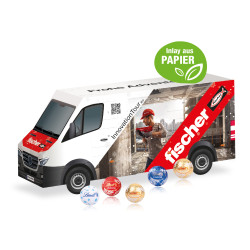 3D Adventskalender "Transporter", Lindt Minis, Papier-Inlay