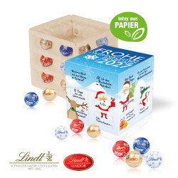 Adventskalender "Cube", Lindt Minis, Inlay aus Papier
