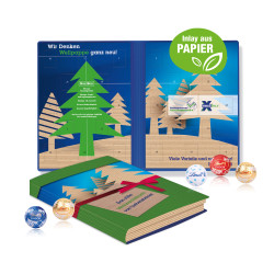 Adventskalender "Weihnachtsbuch", Lindt Minis, Inlay aus Papier