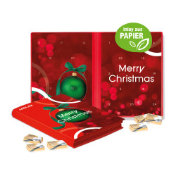 Adventskalender "Weihnachtsbuch", Lindt Schokolade, Inlay aus Papier