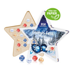 Adventskalender "Stern", Lindt Minis, Inlay aus Papier