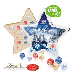 Adventskalender "Stern", Lindt Minis, Inlay aus Papier
