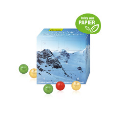 Adventskalender "Cube", Fairtrade® Schokolade, Papier-Inlay