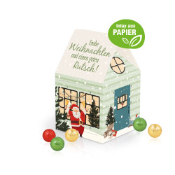 Adventshaus "Edition", Fairtrade® Schokolade, Papier-Inlay