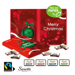 Adventskalender "Weihnachtsbuch", Sarotti Fairtrade® Schokolade, Inlay aus Papier
