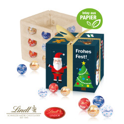 Adventskalender "Cube Geschenkzauber", Lindt Minis, Inlay aus Papier