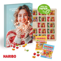 Adventskalender, Haribo Fruchtgummi, Inlay aus Papier