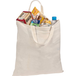 Baumwolltasche mit kurzen Henkeln Baumwolltasche mit kurzen Henkeln