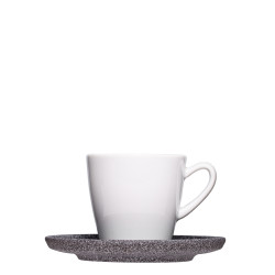 Espressotasse mit Untertasse "Granitporzellan"