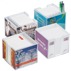 Zettelbox "Sigma", doppelwandig mit Köcher Zettelbox "Sigma", doppelwandig mit Köcher