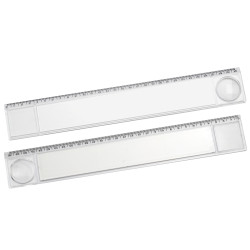 Lineal 30 cm mit Lupe